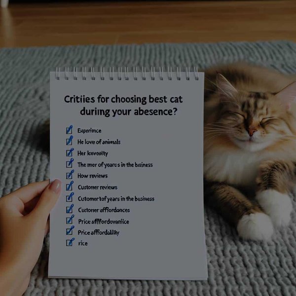 Quels sont les critères pour choisir le meilleur professionnel de garde pour votre chat en votre absence ?